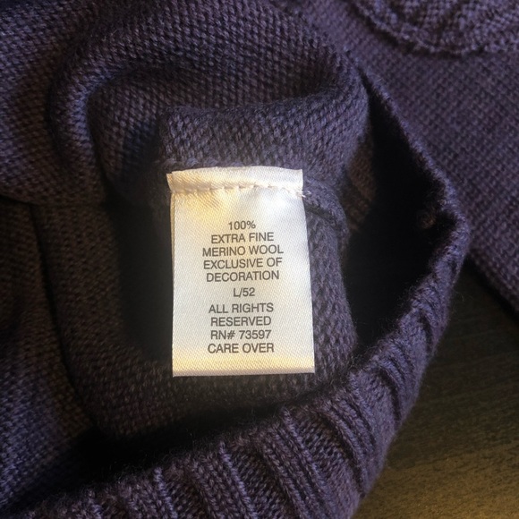 Wool 1/2 zip sweater 52 - Picture 8 of 8